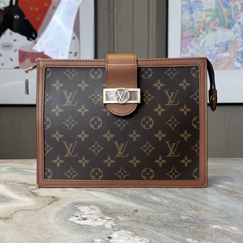 極❤️LV/路易威登Pochette Dauphine 達芙妮手拿包 洗漱包-0