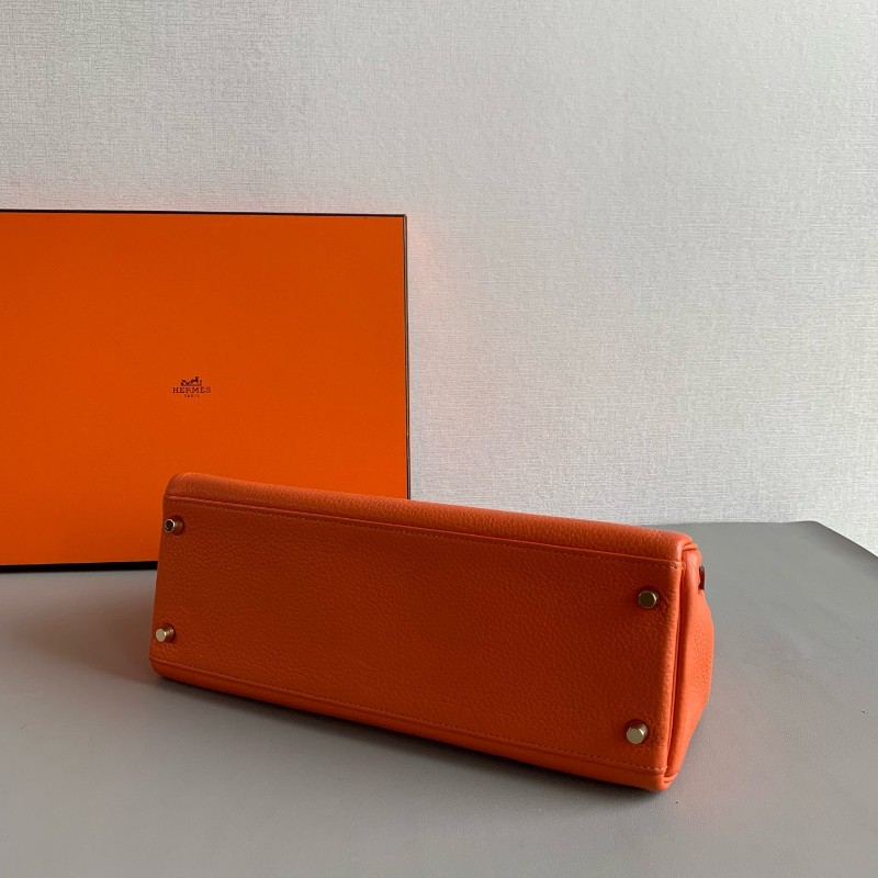 Hermes 橙色金扣Kelly32-4
