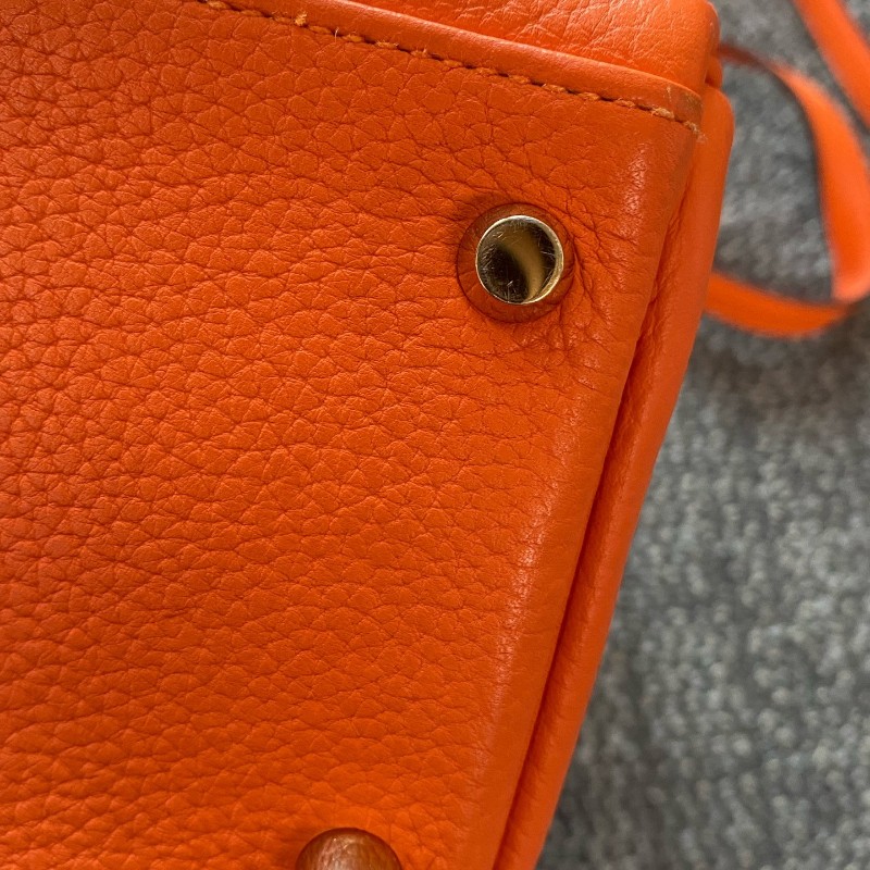Hermes 橙色金扣Kelly32-8