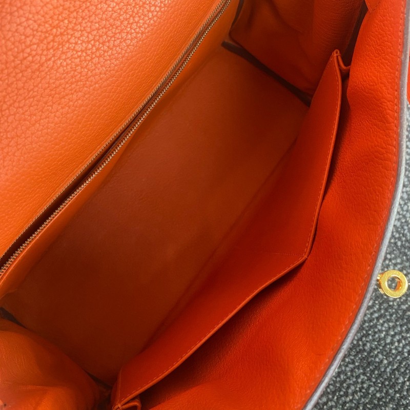 Hermes 橙色金扣Kelly32-10