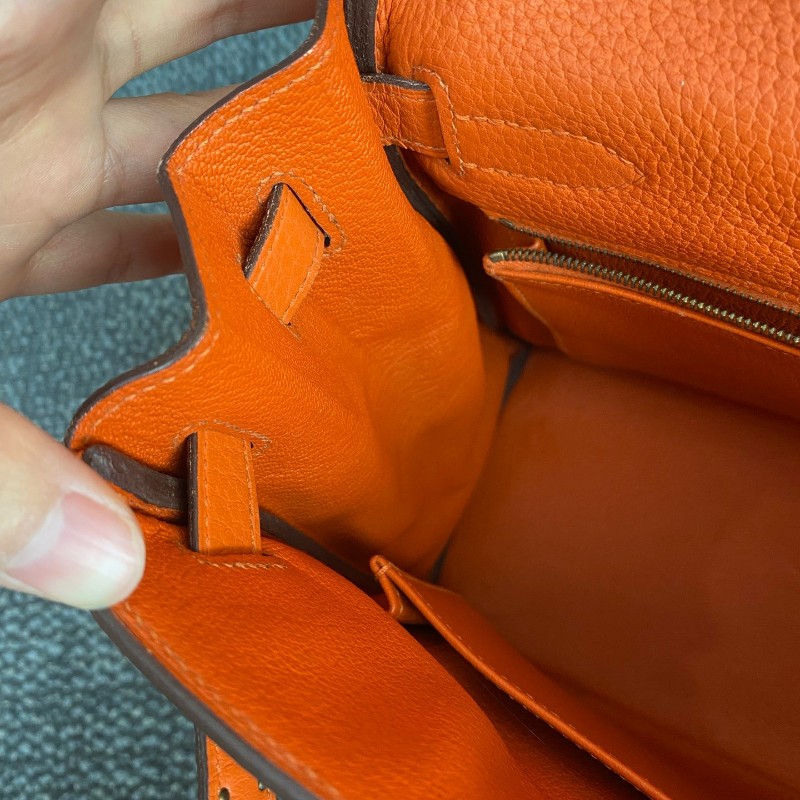 Hermes 橙色金扣Kelly32-11