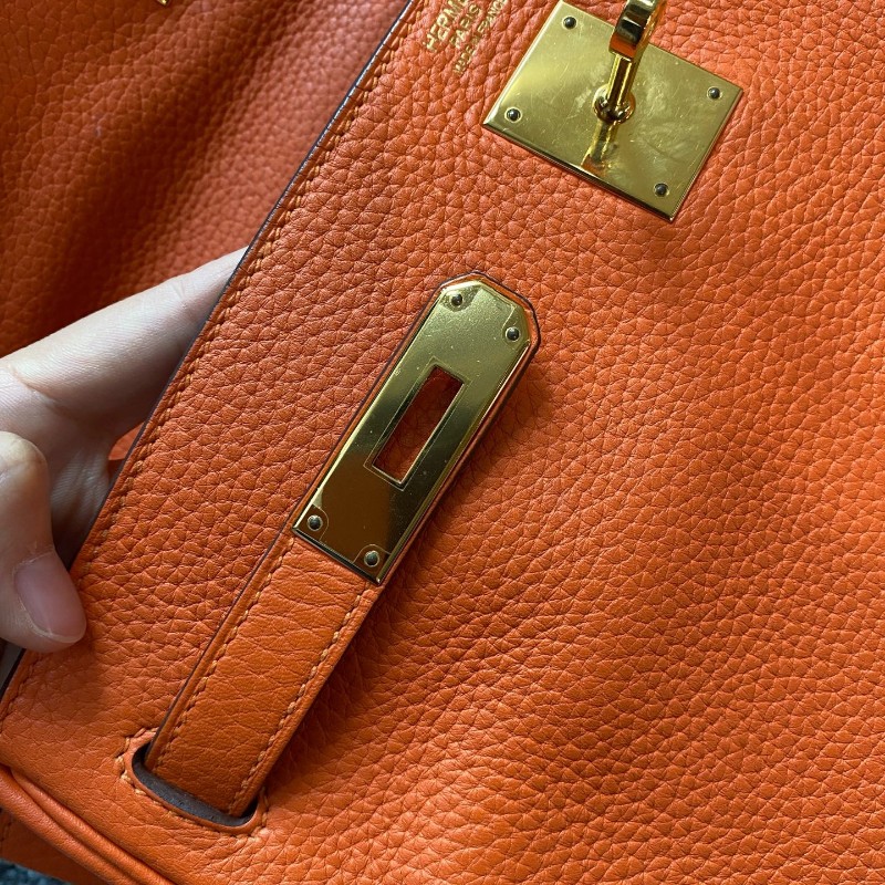 Hermes 橙色金扣Kelly32-16