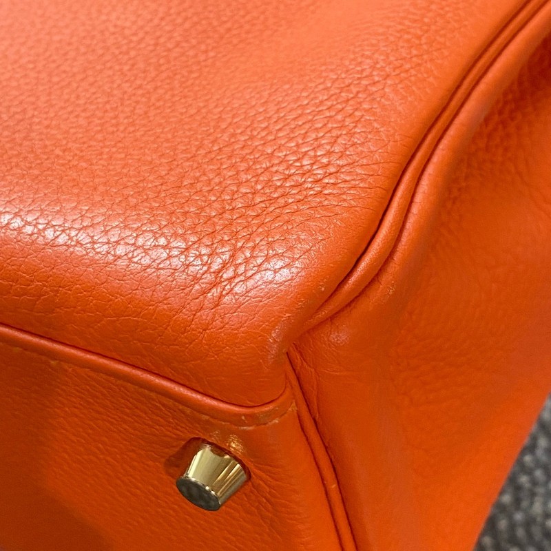 Hermes 橙色金扣Kelly32-19