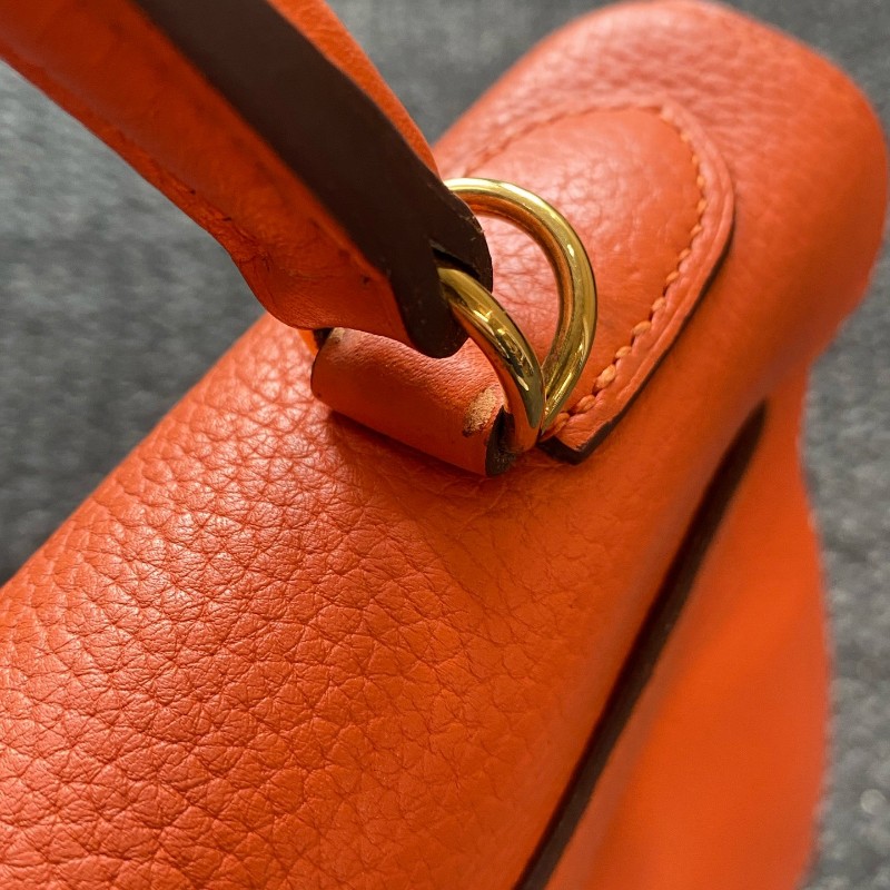 Hermes 橙色金扣Kelly32-25
