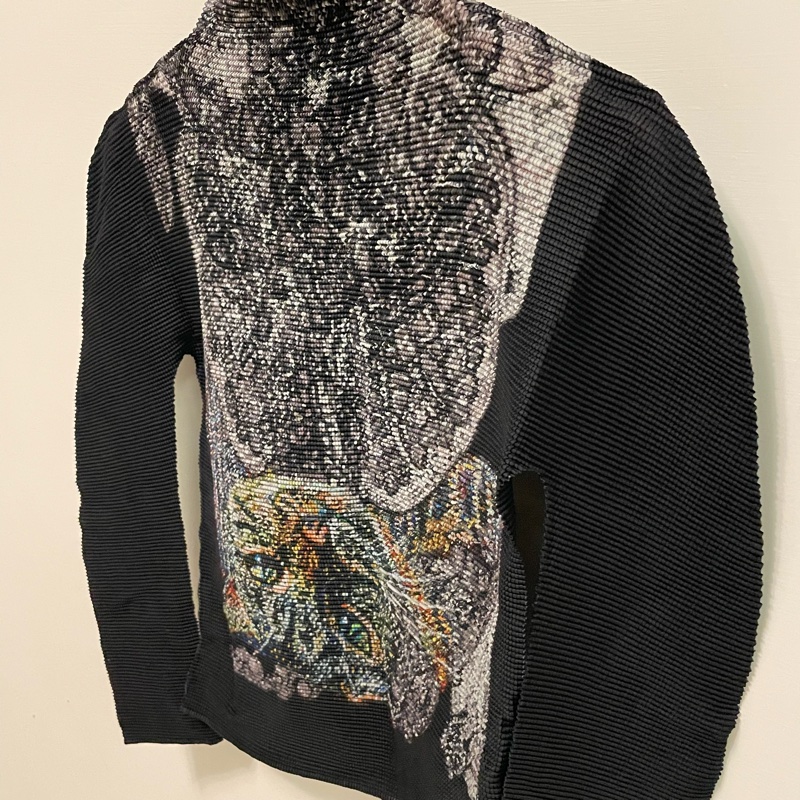 ▪️富貴選物FUGUEI▪️三宅一生ME 黑色長袖橫尾美美貓咪上衣-2