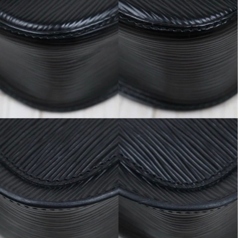 「JL精品代購」9新 LV 黑色水波紋 馬鞍包-6