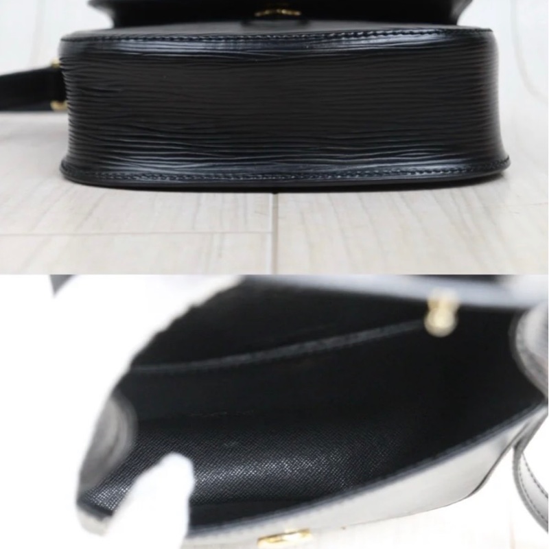 「JL精品代購」9新 LV 黑色水波紋 馬鞍包-7