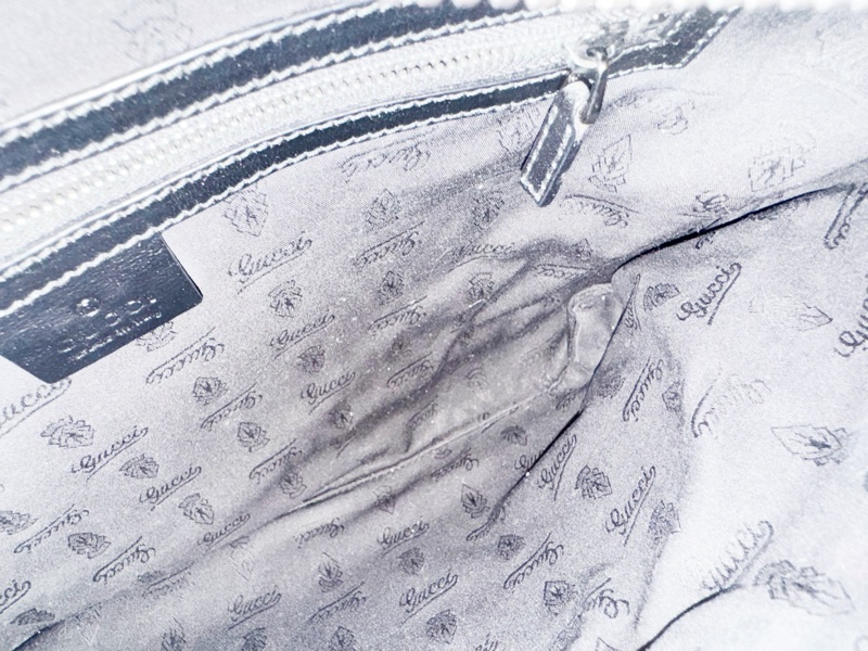 Gucci酷炫黑色漂亮肩背包-12