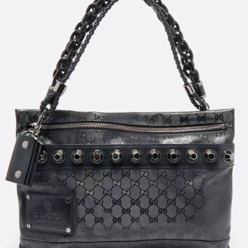 Gucci帥氣黑色漂亮肩背包-1