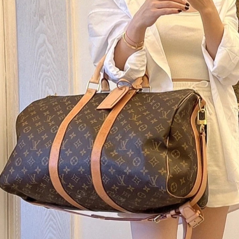 🌷Louis Vuitton Keepall55行李袋.旅行包｜經典花紋✦fufu style 精品✦ 氣質款｜-6