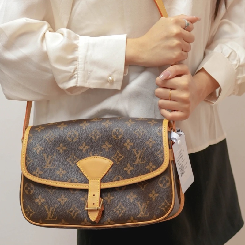 🌷LouisVuitton 老式法棍包.協背包.側背包 ｜經典花紋✦fufu style 精品✦ 氣質款｜-3