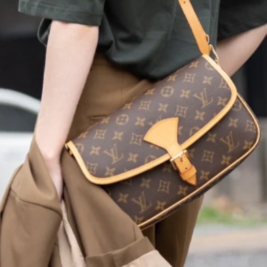 🌷LouisVuitton 老式法棍包.協背包.側背包 ｜經典花紋✦fufu style 精品✦ 氣質款｜-5