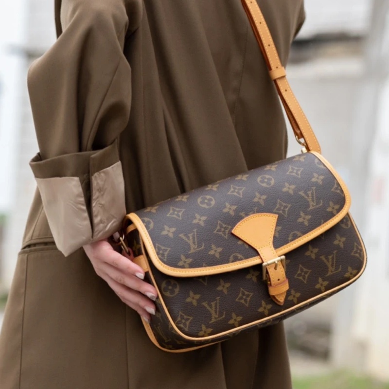 🌷LouisVuitton 老式法棍包.協背包.側背包 ｜經典花紋✦fufu style 精品✦ 氣質款｜-6