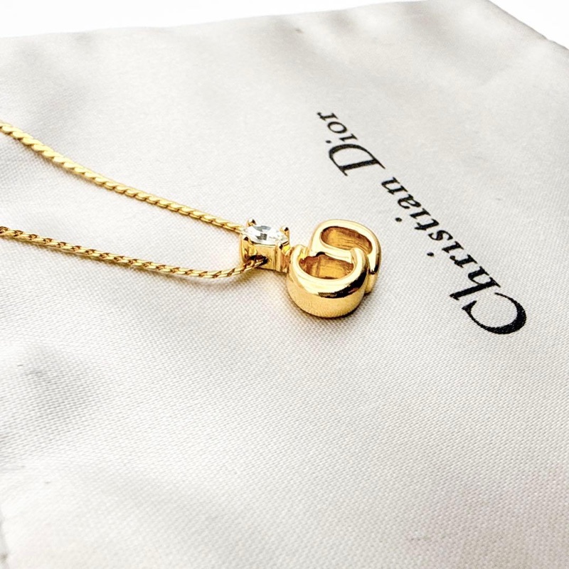 🌷Dior 水鑽CD項鍊 92🆕｜經典花紋✦fufu style 精品✦ 氣質款｜-2