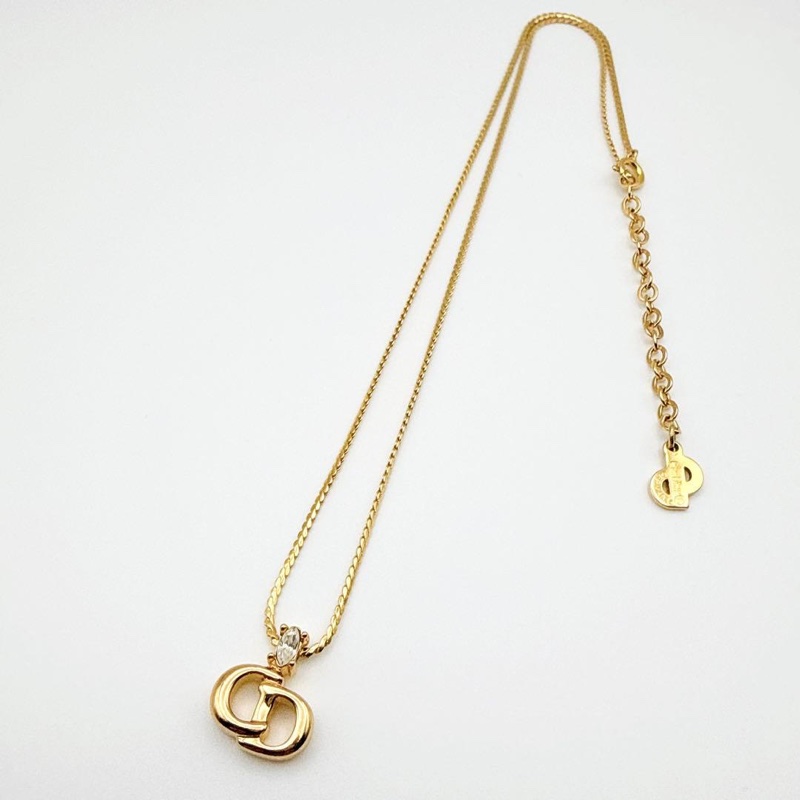 🌷Dior 水鑽CD項鍊 92🆕｜經典花紋✦fufu style 精品✦ 氣質款｜-6