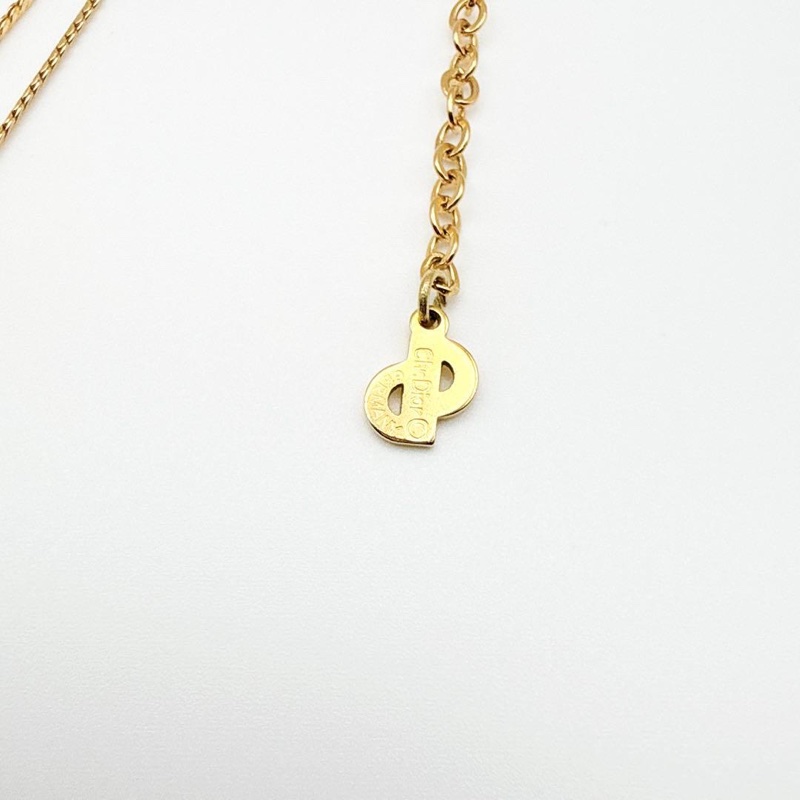 🌷Dior 水鑽CD項鍊 92🆕｜經典花紋✦fufu style 精品✦ 氣質款｜-8