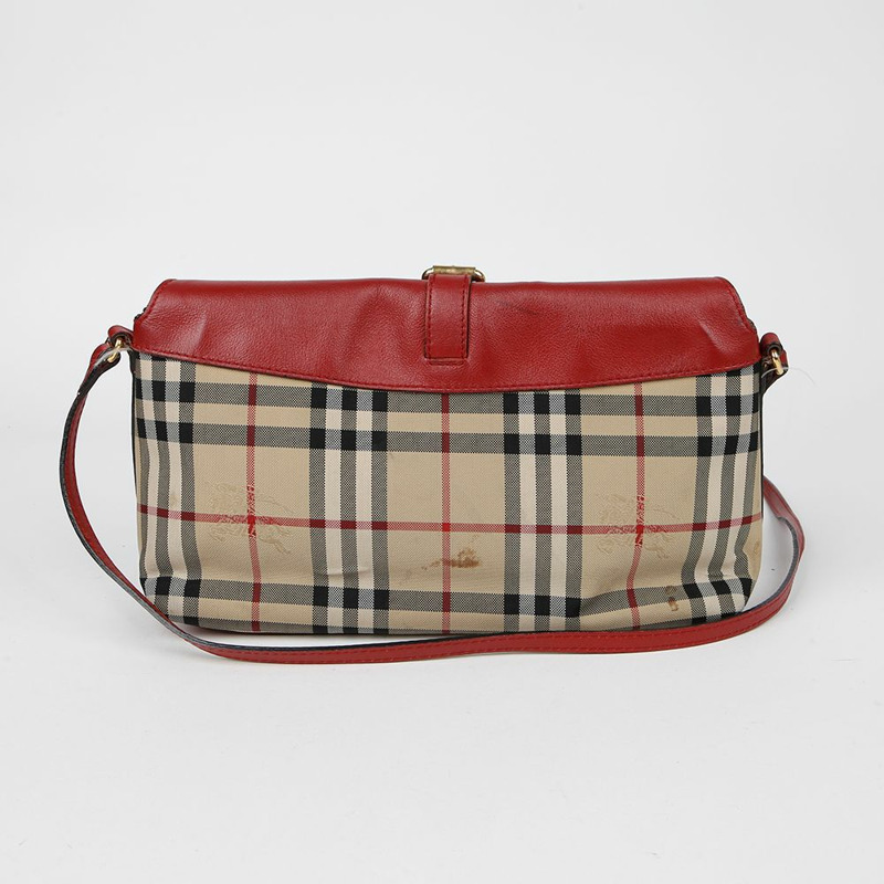 BURBERRY 格紋肩斜背包 3942126-2