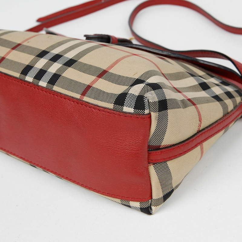 BURBERRY 格紋肩斜背包 3942126-8