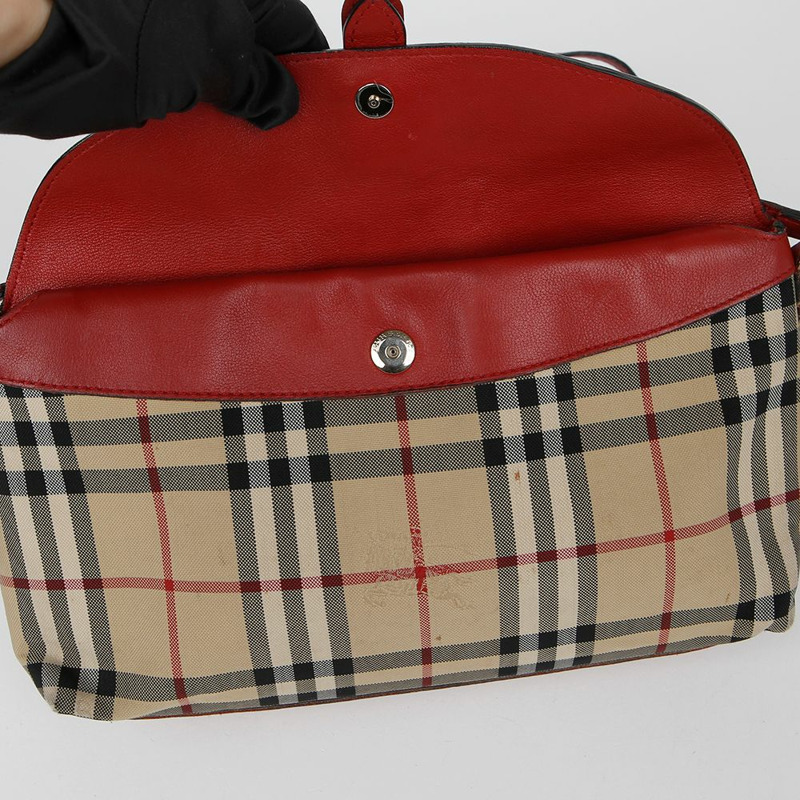 BURBERRY 格紋肩斜背包 3942126-11