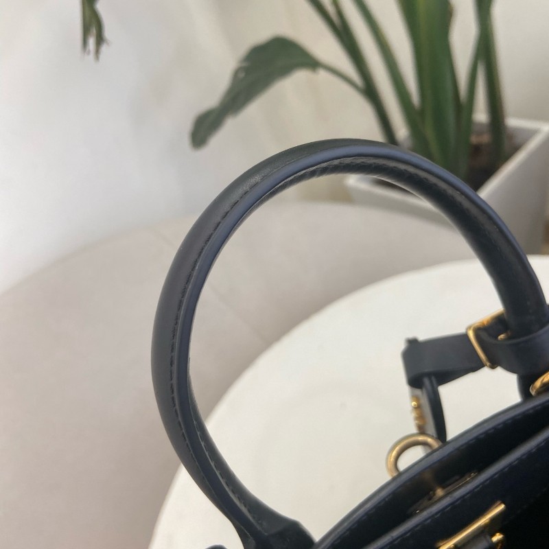 LV City Steamer 編織皮革拼色手提包-14