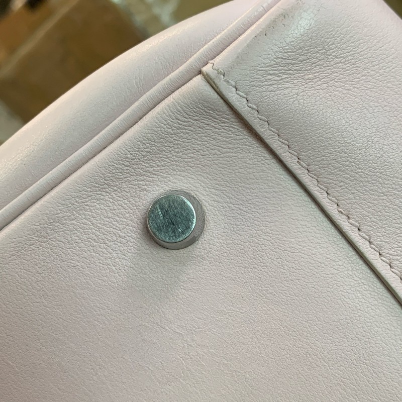 Hermes愛馬仕 Lindy34 粉色銀扣
肩背包-11