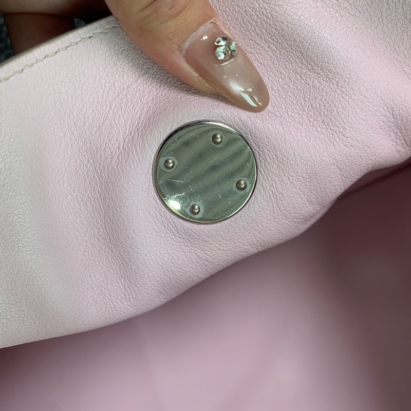 Hermes愛馬仕 Lindy34 粉色銀扣
肩背包-20