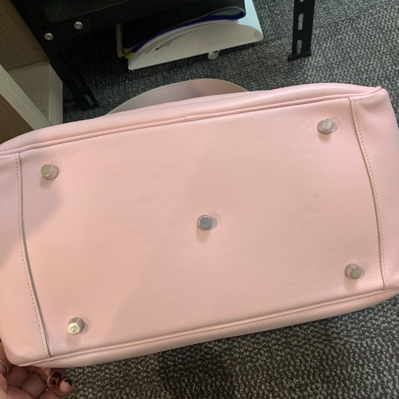 Hermes愛馬仕 Lindy34 粉色銀扣
肩背包-28