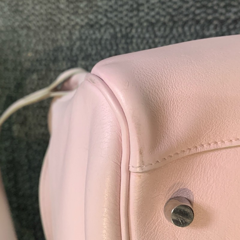 Hermes愛馬仕 Lindy34 粉色銀扣
肩背包-30