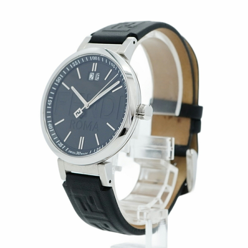 Fendi Forever F105011901 男士黑色錶盤腕錶-2