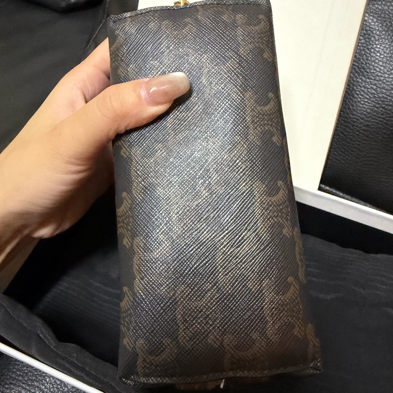 Celine 老花貝殼鏈條小包-3