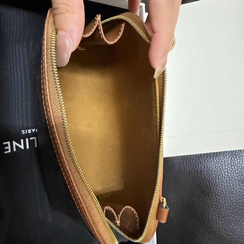 Celine 老花貝殼鏈條小包-4