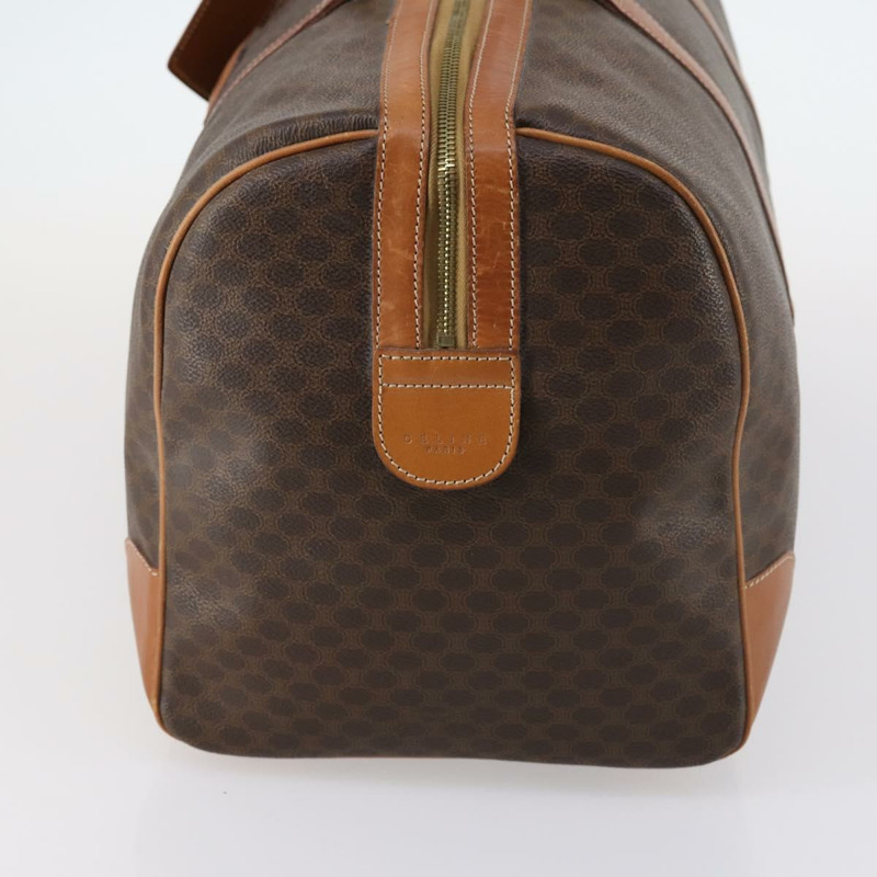 【日本直送】CELINE Macadam帆布波士頓包 PVC皮革 棕色 正品 ki6041-2