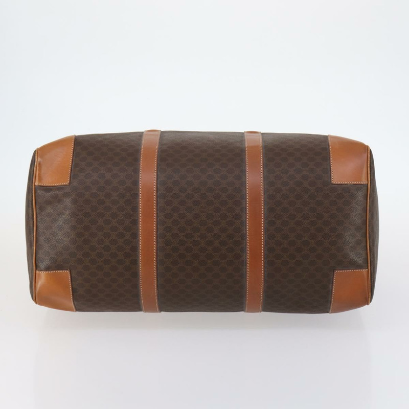 【日本直送】CELINE Macadam帆布波士頓包 PVC皮革 棕色 正品 ki6041-4