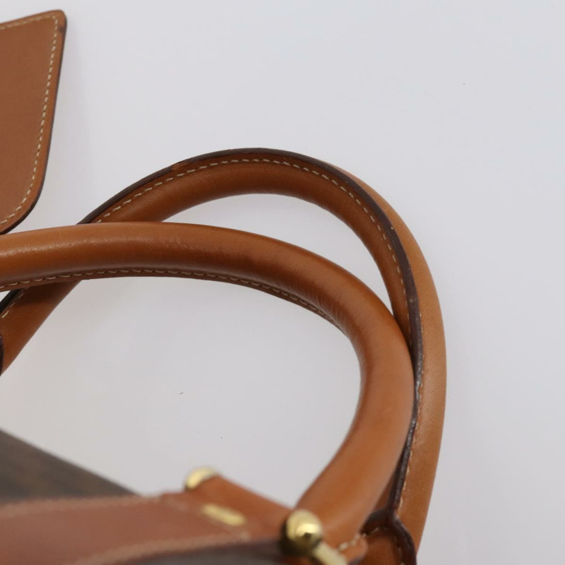 【日本直送】CELINE Macadam帆布波士頓包 PVC皮革 棕色 正品 ki6041-7