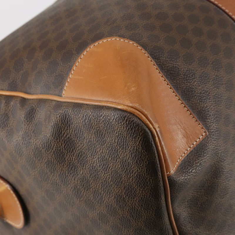 【日本直送】CELINE Macadam帆布波士頓包 PVC皮革 棕色 正品 ki6041-13