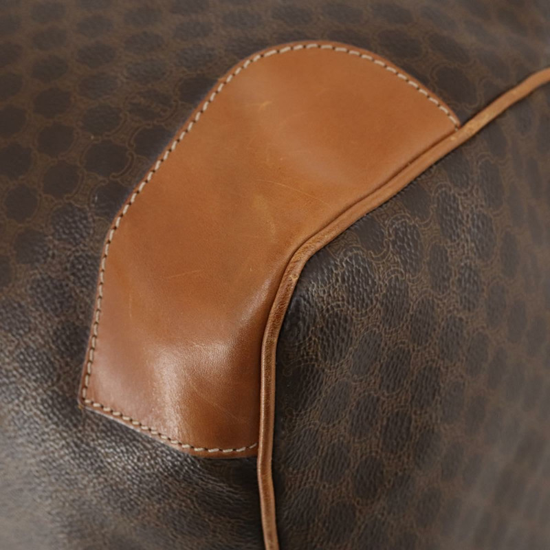 【日本直送】CELINE Macadam帆布波士頓包 PVC皮革 棕色 正品 ki6041-14