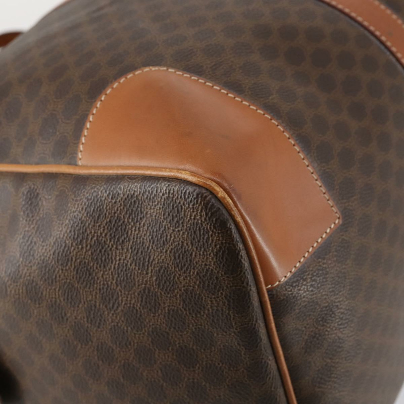 【日本直送】CELINE Macadam帆布波士頓包 PVC皮革 棕色 正品 ki6041-15