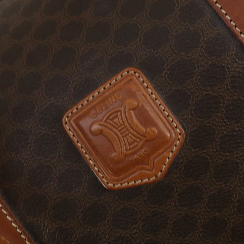 【日本直送】CELINE Macadam帆布波士頓包 PVC皮革 棕色 正品 ki6041-17