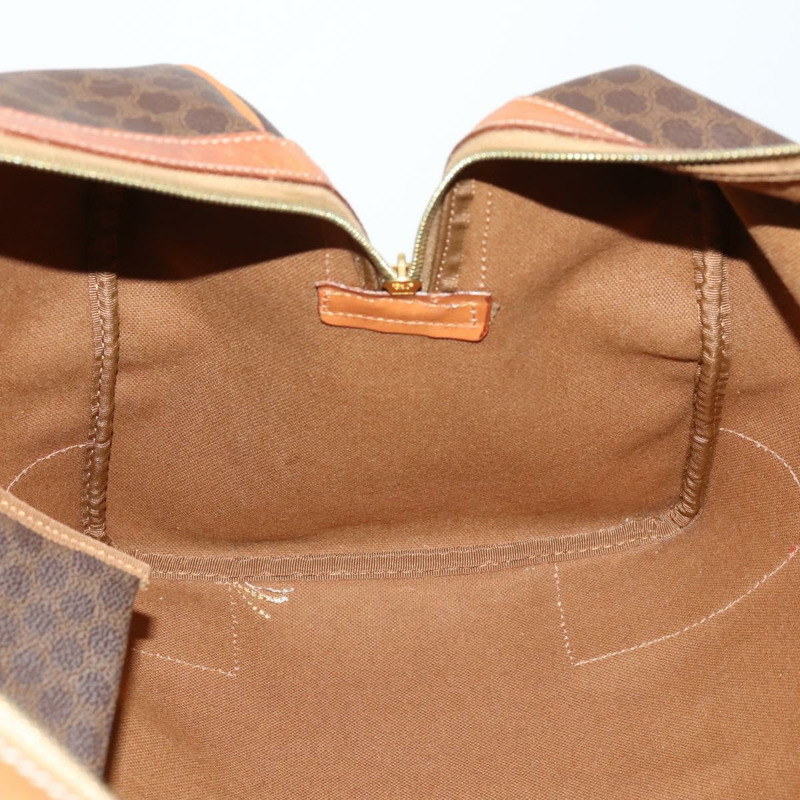 【日本直送】CELINE Macadam帆布波士頓包 PVC皮革 棕色 正品 ki6041-20