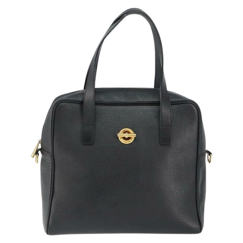 【日本直送】CELINE 手提包 皮革 黑色 金色 正品 149040-12