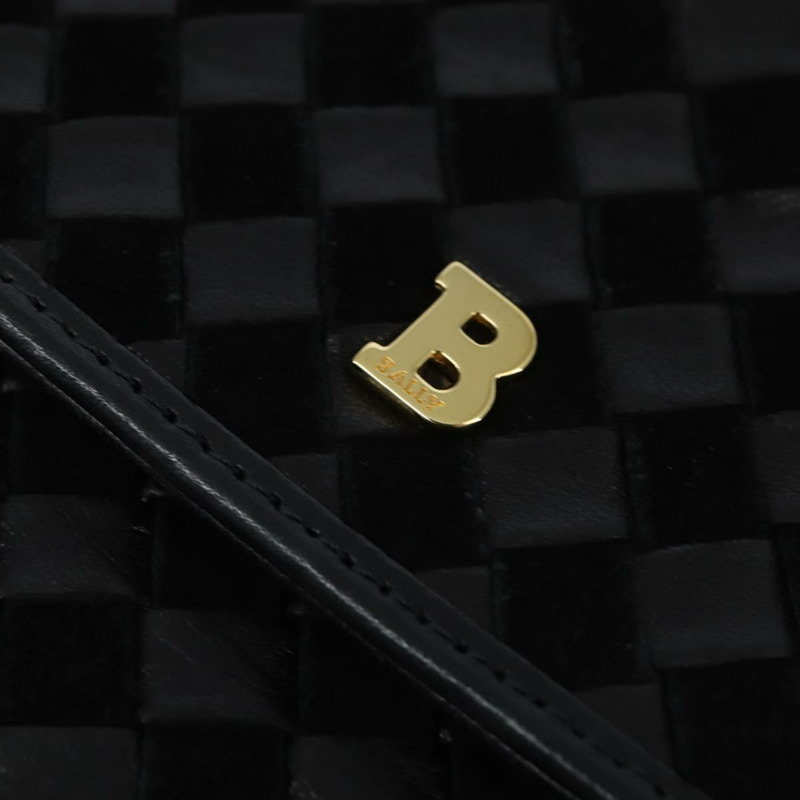 【日本直送】BALLY 手提包 皮革 黑色 金色 正品 BA7374-16