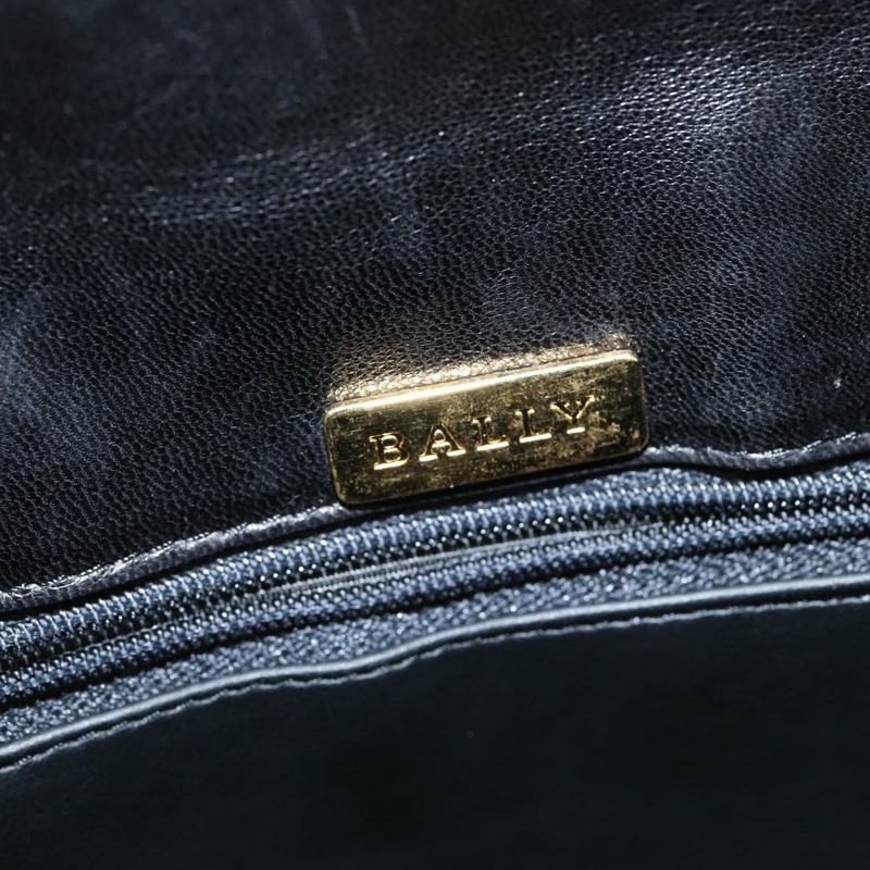 【日本直送】BALLY 手提包 皮革 黑色 金色 正品 BA7374-17