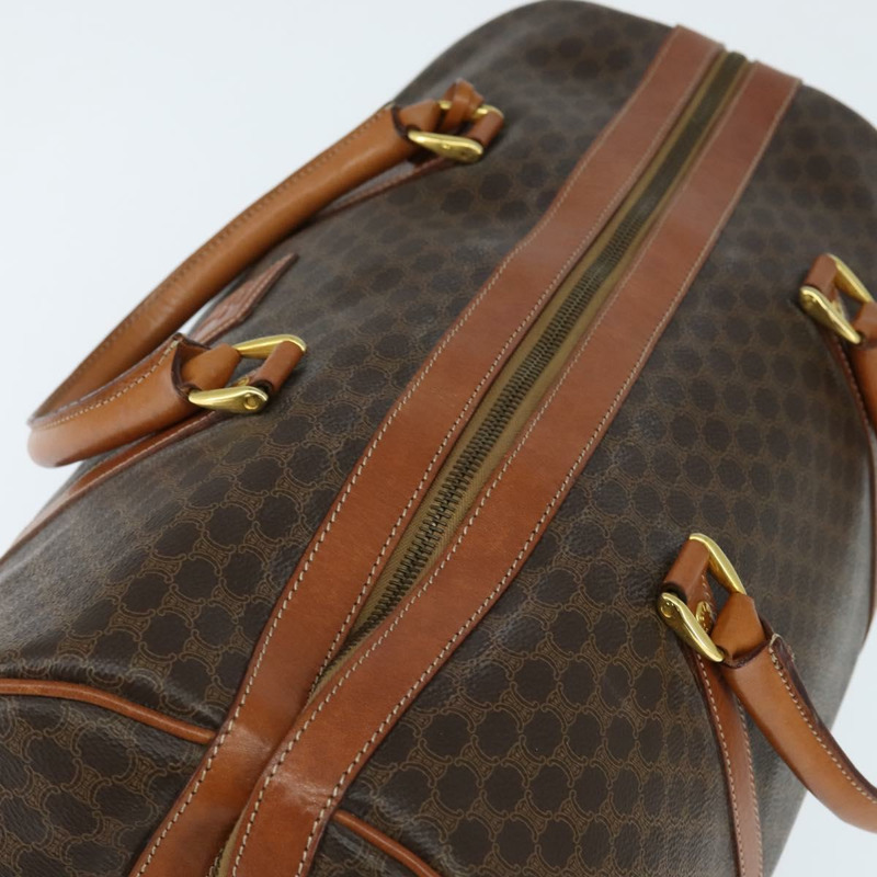 【日本直送】CELINE Macadam帆布波士頓包 PVC棕色金色 正品 149357-5