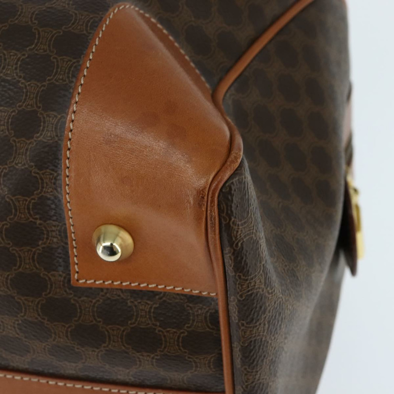 【日本直送】CELINE Macadam帆布波士頓包 PVC棕色金色 正品 149357-8