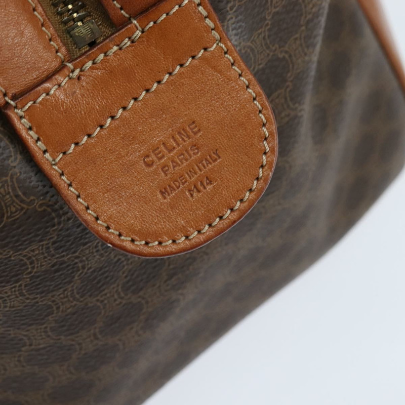 【日本直送】CELINE Macadam帆布波士頓包 PVC棕色金色 正品 149357-11