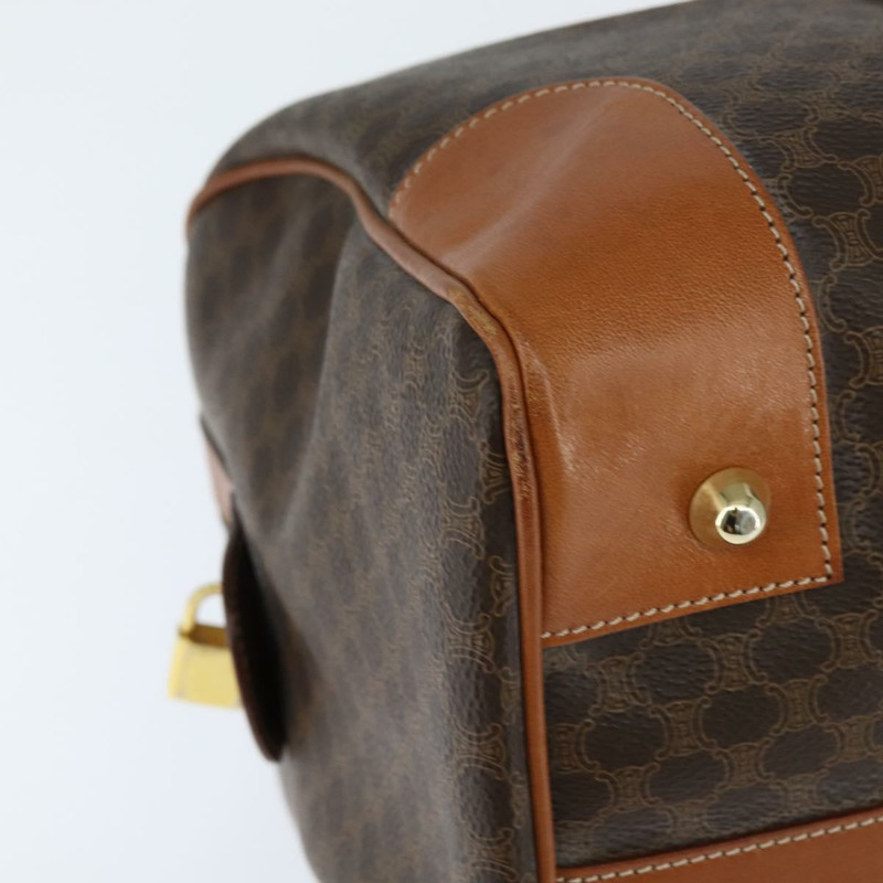 【日本直送】CELINE Macadam帆布波士頓包 PVC棕色金色 正品 149357-13