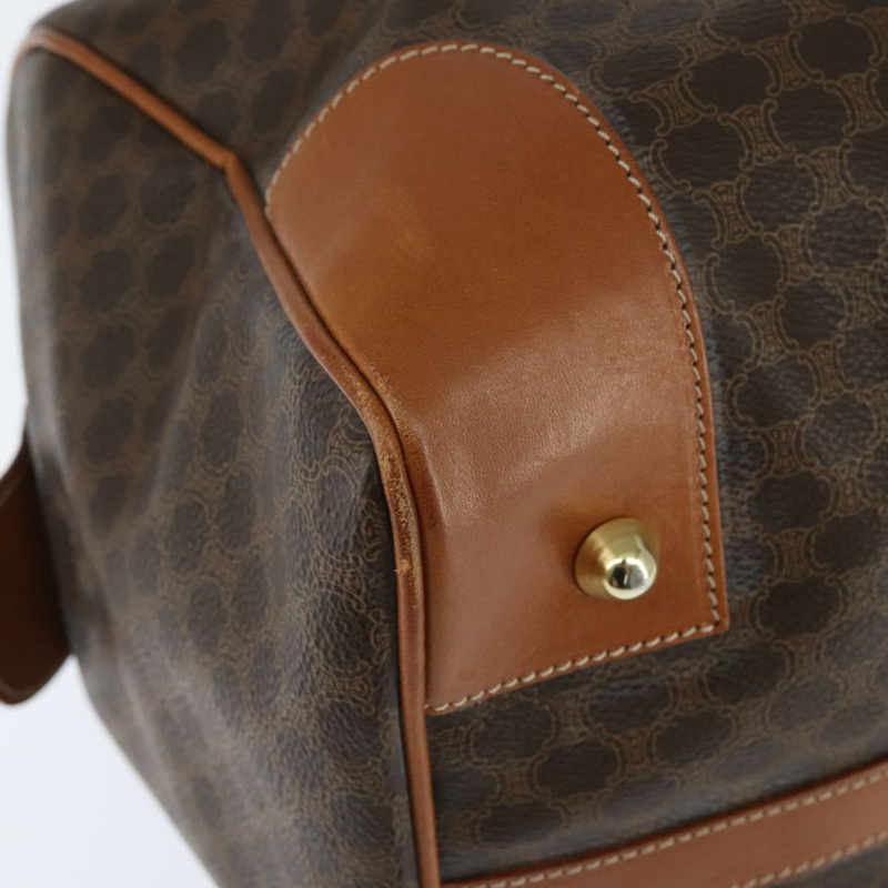 【日本直送】CELINE Macadam帆布波士頓包 PVC棕色金色 正品 149357-15