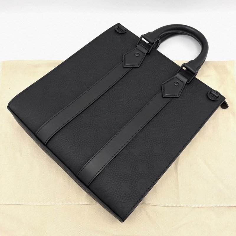 LV Sac Plat黑色壓紋手提單肩琴譜包 芯片款 26*28*5 99新配件盒子塵袋吊牌購證-1