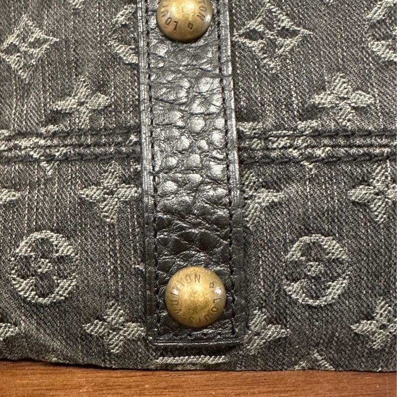 LV 黑色單寧二手 Neo Cabby MM 手提肩背包-6