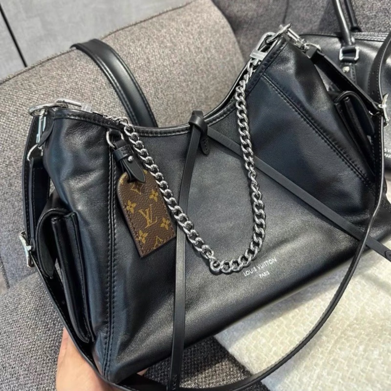 Lv carryall 黑武士中號 芯片款 #全新全配🈶台北101購證 #男女同款 🉑送禮-0